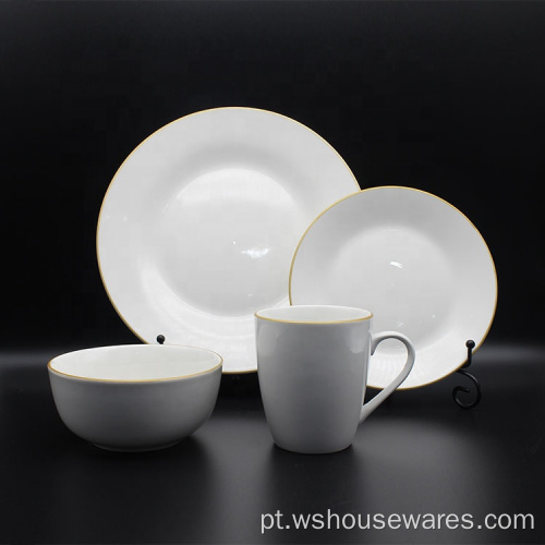 16 pcs Dinnerware definir fábrica novo osso